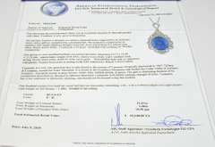 Tanzanite & Diamond Necklace in Platinum