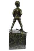 Sport Ski Player Bronze Statue