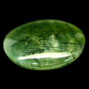 Collectors 56.51ct rutilated Prehnite
