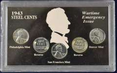 Estate Lot Of Coins in Display  Holders.