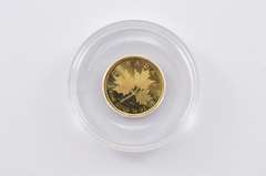 2001 Canada 10 Dollars 1/4 Oz Gold Maple Leaf Hologram Coin Box & COA
