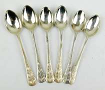 6 Sterling Silver Demi-Tasse Spoons