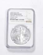MS69 2000 American Silver Eagle Error Obverse Reverse Struck Thru NGC