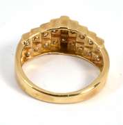 Unusual Channel Set Pyramid Ring