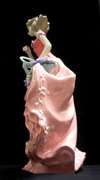 Maiden in Italian Garden 14inc Porcelain Figurine