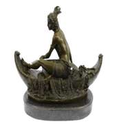 Indian American Native Bronze Statue