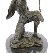 Ancient Samurai Warrior Bronze Sculpture