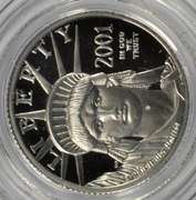 Gem Ultra Cameo PRF 2001-W $10 pure Platinum Eagle