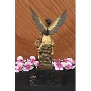 Angel Sits on Celestial Throne Bronze Sculpture