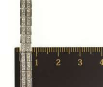 14K White Gold 2.62 Ctw Diamond Channel Squared Tennis Bracelet
