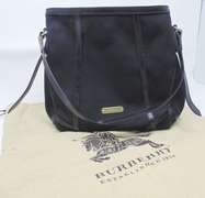 Burberry Canvas & Leather Canterbury Tote Bag