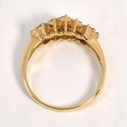 Unique Princess Cut Diamond Cluster