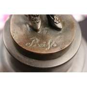 Cross Arm Lady Bronze Sculpture