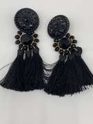 Fashion Tassel Earrings in Black