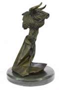 Bull Bronze Bust Sculpture