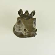 Horse Statue Bust Wall Mounted Bronze Sculpture