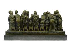 Christian Faith Last Supper Bronze Sculpture