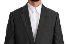ARMANI  Gray 100% Wool METROPOLITAN Jacket Blazer