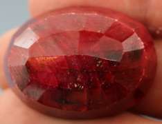 Fiery 126.5ct vibrant red Ruby