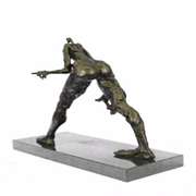 Bronze Sculpture on Marble Base Statue