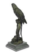 Hot Cast Brazilian Parrot Bronze Sculpture