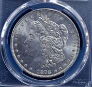 1878 7TF Morgan Dollar PCGS MS62 Reverse Of 1878