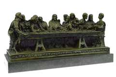 Christian Faith Last Supper Bronze Sculpture
