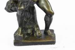 Nude Hercules Victorian Bronze Statue