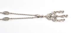 Lively Diamond Necklace in 14K White Gold