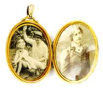 Very Large Antique Gold-Filled Locket