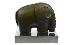 Abstract Modern Art Elephant Bronze Sculpture Figurine