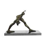 Bronze Sculpture on Marble Base Statue