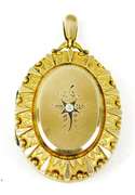 Very Large Antique Gold-Filled Locket