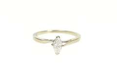 14K Yellow Gold 0.37 Ct Marquise Diamond Solitaire Engagement Ring