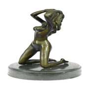 Naked Beautiful Girl Bronze Sculpture