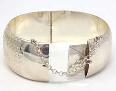 Sterling Silver Cuff Bangle Bracelet