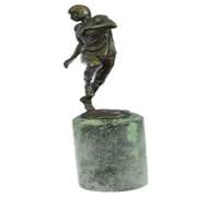Trophy Football Player Bronze Sculpture