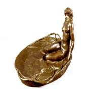 Special Circular Patina Jewelry Tray Bronze Sculpture