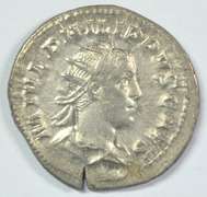 High end Roman Silver Ancient of Philip II, 244-249 AD