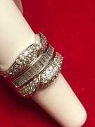 Ladies 14k white gold diamond band/ring