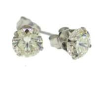 Classic Group of 3 Pairs of 14kt Gold Cubic Zirconia Earrings