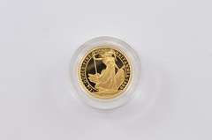 1999 United Kingdom 25 Pounds 1/4 Oz Fine Gold Proof - Box & COA