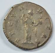 Scarce Roman Silver Denarius of Faustina II, 161-175 AD