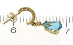 Fabulous Blue Topaz and Diamond Accent Earrings