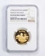 PF69 UCAM 1979CHI Bolivia 4000 Pesos Bolivianos Gold Coin Graded NGC
