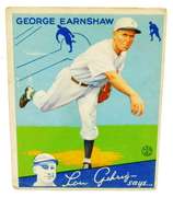 Goudey Gum 1934 George Earnshaw, White Sox Baseball Card