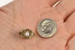 10K Yellow Gold Victorian Natural Opal Slide Bracelet Charm/Pendant