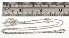Lively Diamond Necklace in 14K White Gold