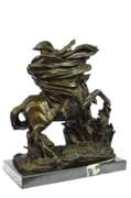 Massive 62 LBS Napoleon Riding Horse Bronze Sculpture