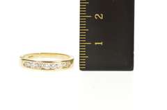 14K Yellow Gold 0.42 Ctw Classic Diamond Wedding Band Ring